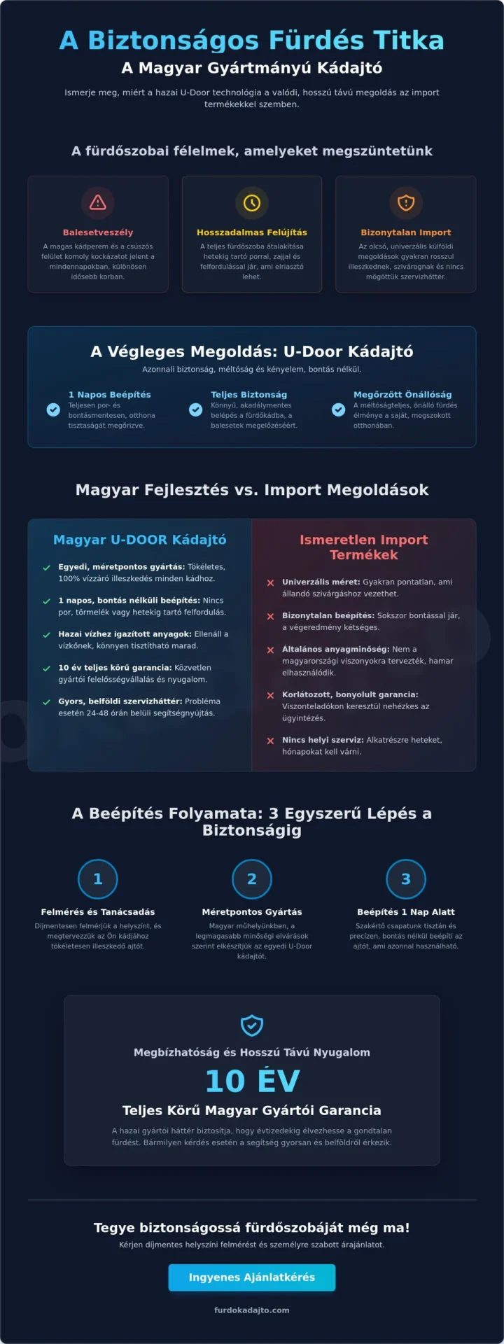 Magyar gyártmányú kádajtó: Biztonság és minőség közvetlenül a hazai gyártótól