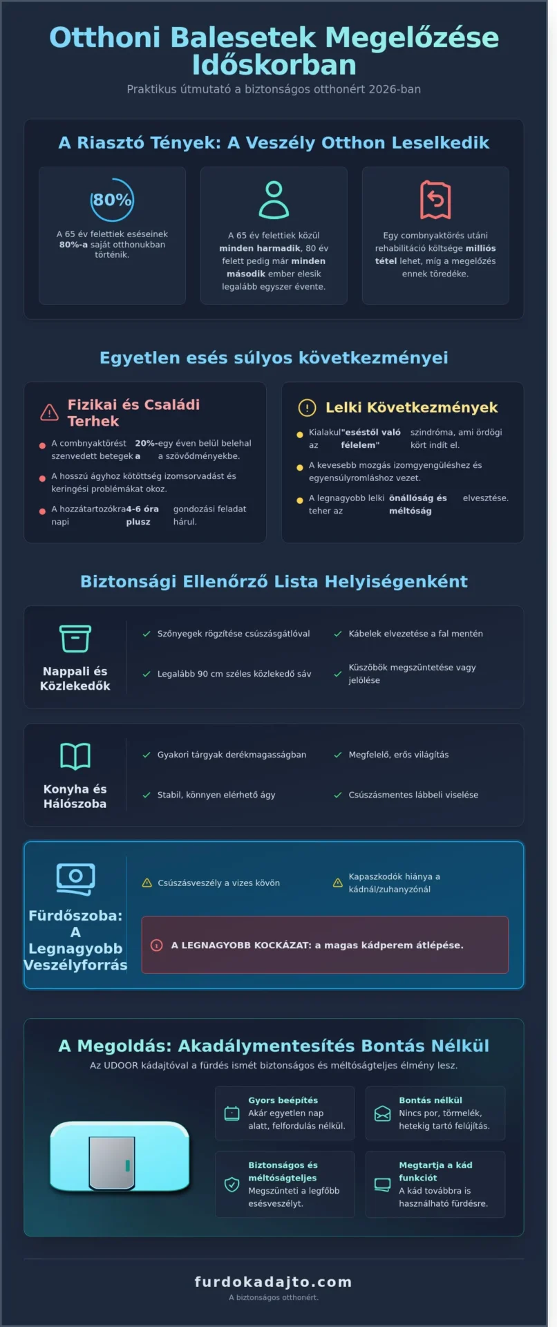 Otthoni balesetek megelőzése: Teljes biztonsági ellenőrző lista 2026-ban - Infographic