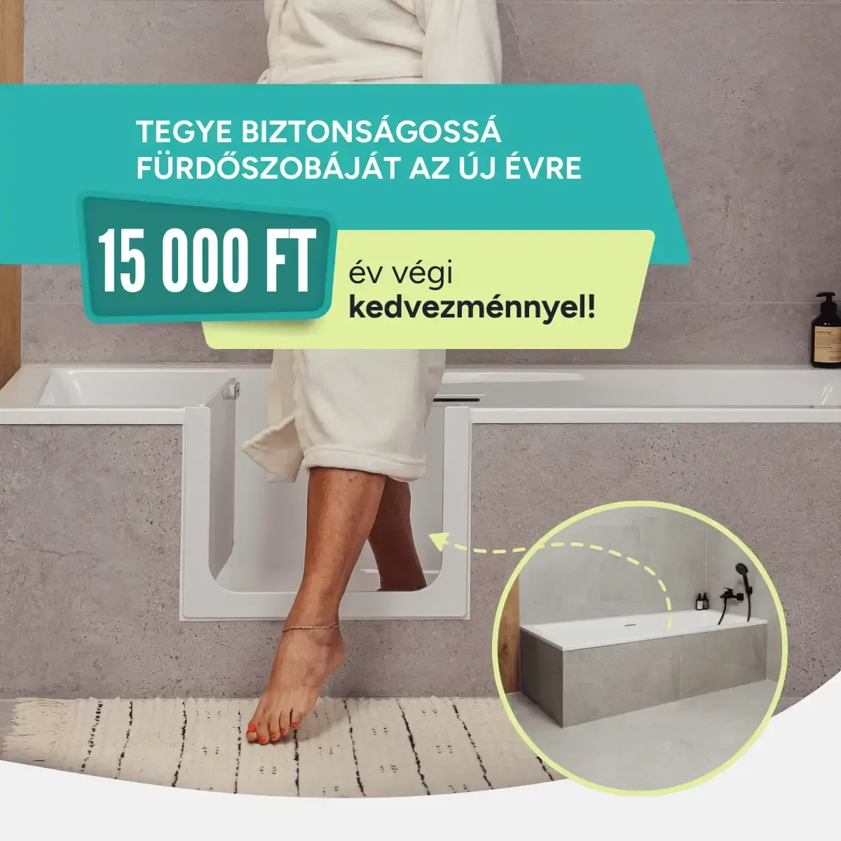 Fürdőkádajtó beépítés kedvezménnyel